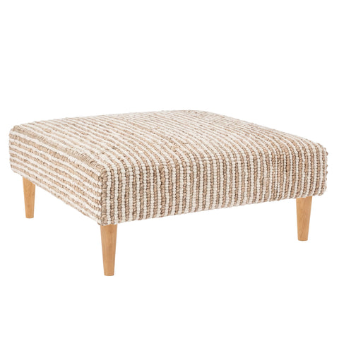 Twiggy Rug Ottoman | Natural