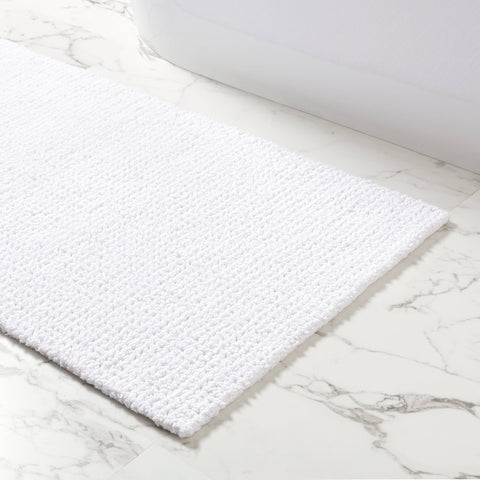 Modesto White Bath Rug