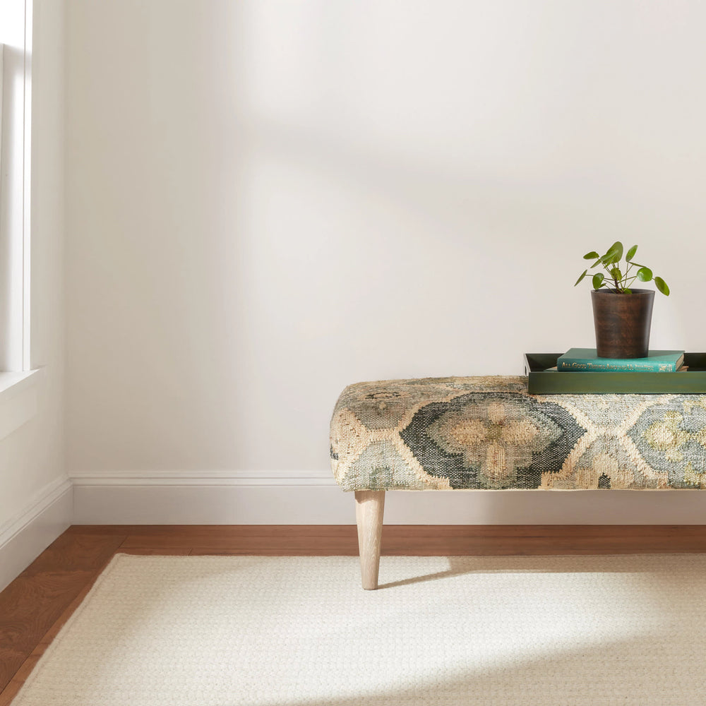 Jett Woven Wool Custom Rug | Ivory