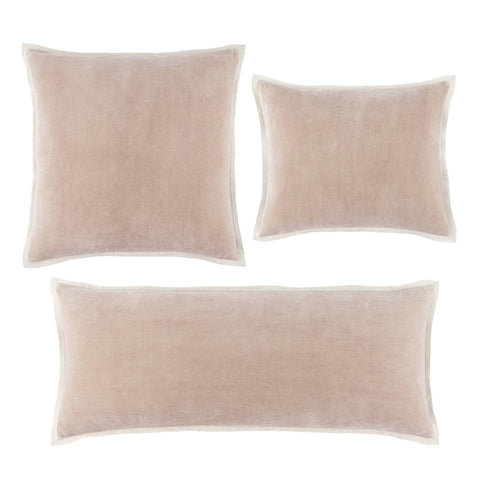 Gehry Velvet/Linen Stone Decorative Pillow Cover