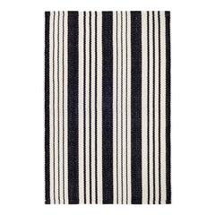 Birmingham Handwoven Cotton Rug | Black