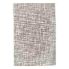 Crosshatch Hand Micro Hooked Wool Rug | Dove Grey