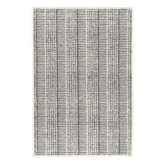 Raffa Woven Wool Custom Rug | Navy