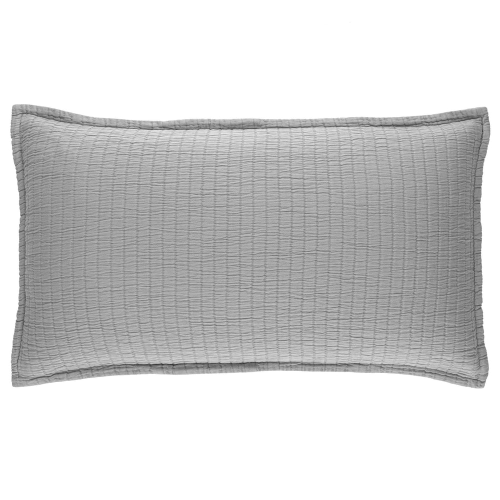 Boyfriend Matelasse Sham | Grey