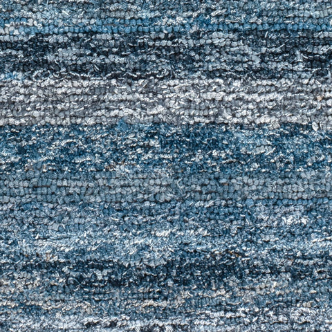 Denim Chindi Blue Hand Hooked Cotton Rug Swatch