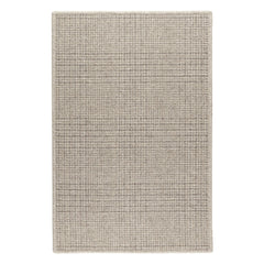 Checkers Woven Wool Custom Rug | Grey