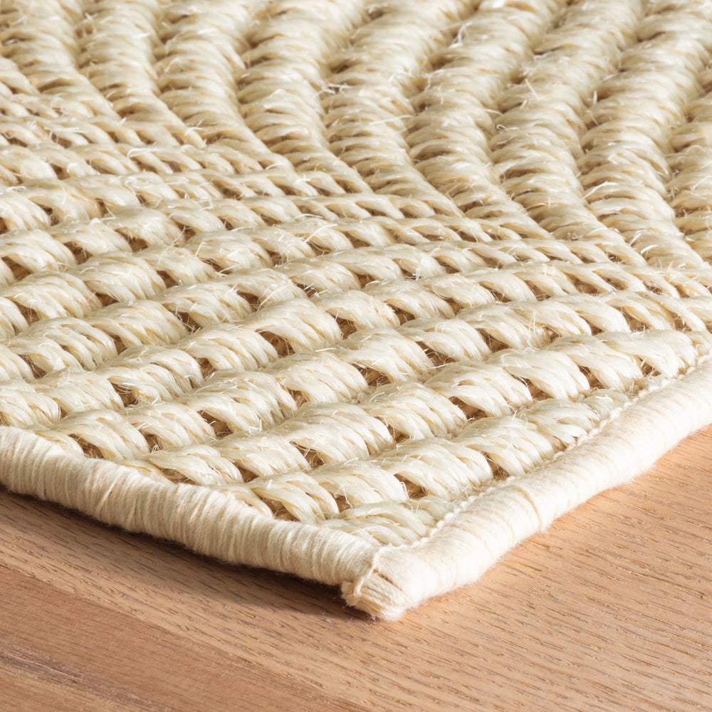 Wave Woven Sisal Rug | Sand