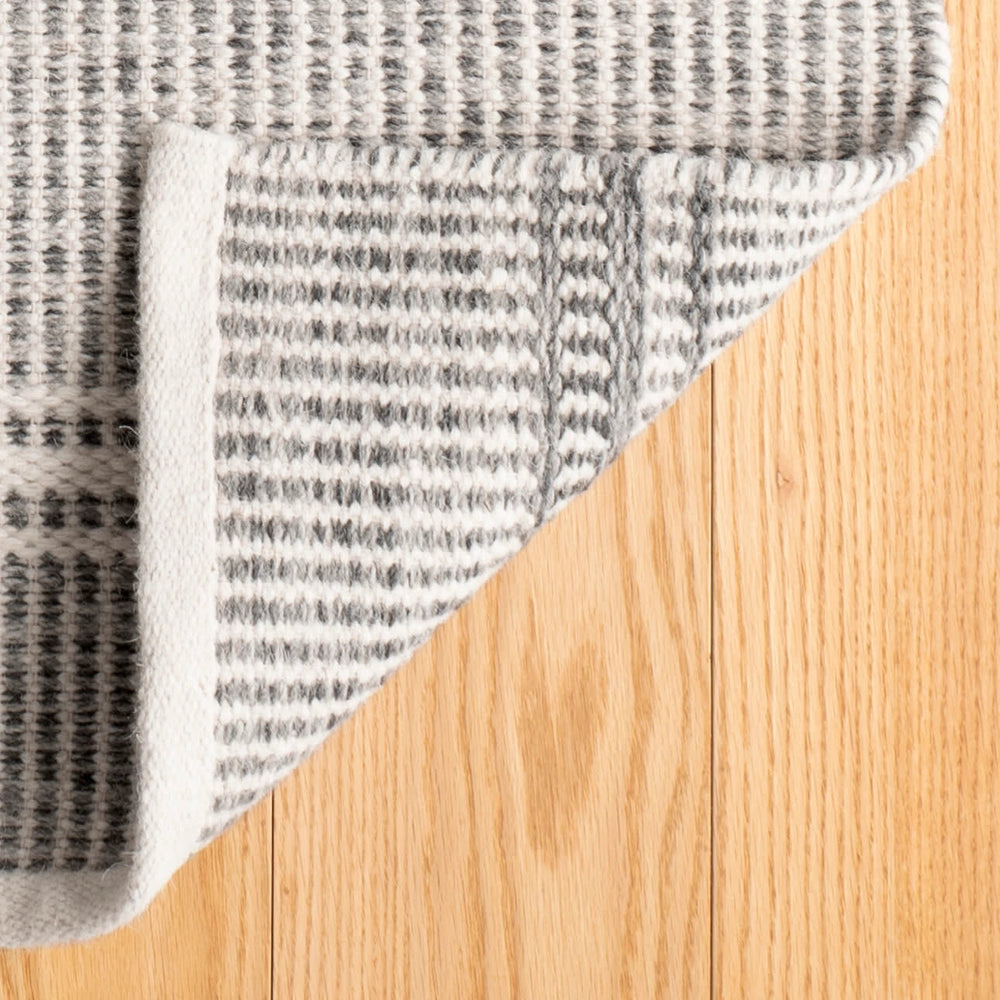 Malta Handwoven Wool Rug | Grey