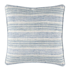 Cliff Stripe Blue Decorative Indoor/Outdoor Pillow Cover