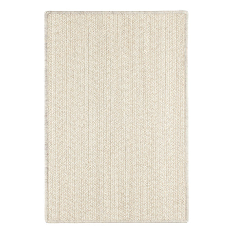 Merrill Ivory Woven Wool Custom Rug