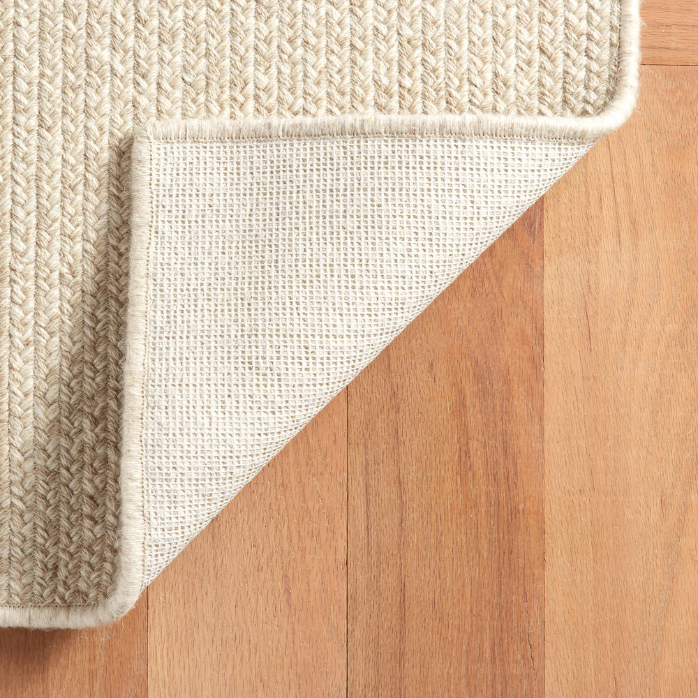 Merrill Woven Wool Custom Rug | Natural