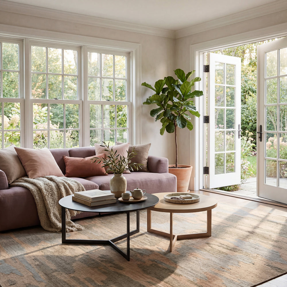 Navi Textured Abstract Indoor Rug | Natural