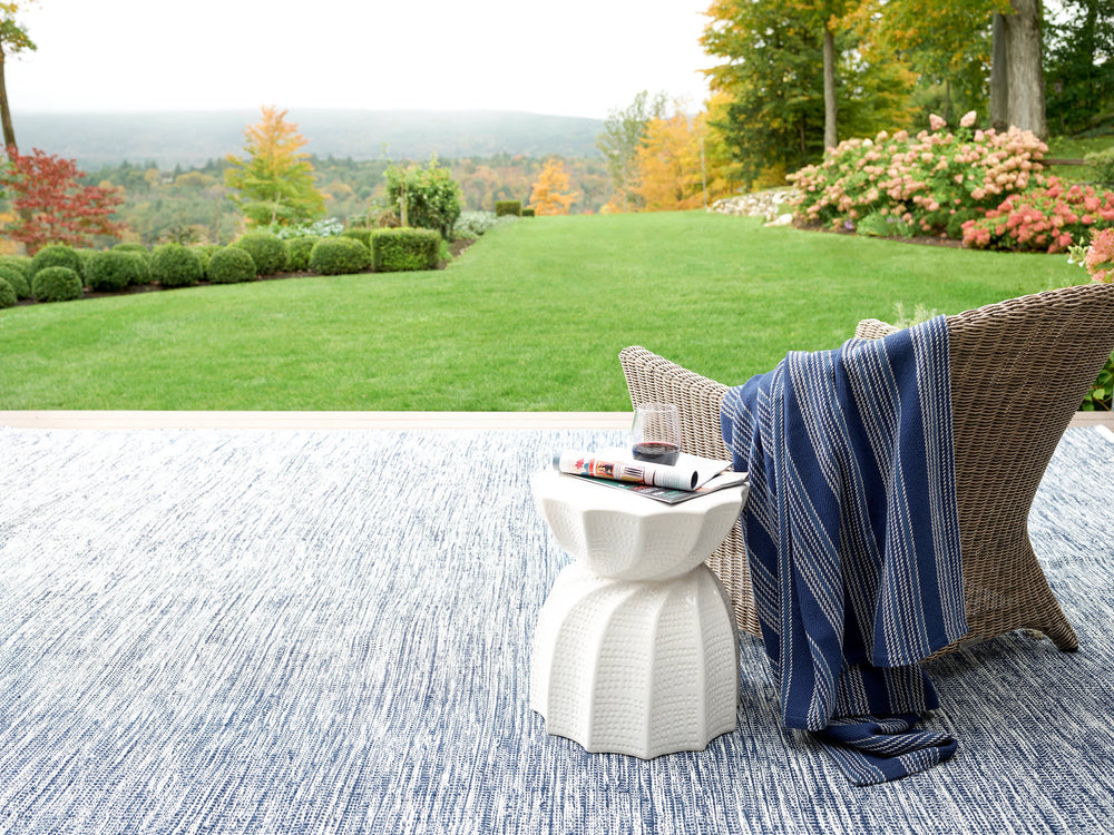 Tideline Handwoven Indoor/Outdoor Rug | Navy