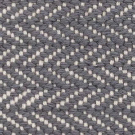 Herringbone Shale Handwoven Cotton Rug Swatch