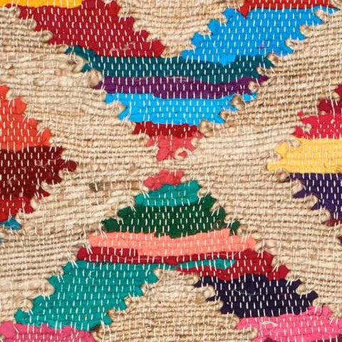 Tetra Chindi Multi Handwoven Jute Rug Swatch