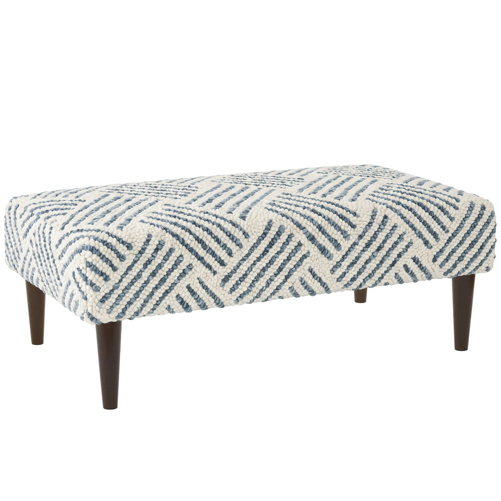 Layers Rug Ottoman | Indigo
