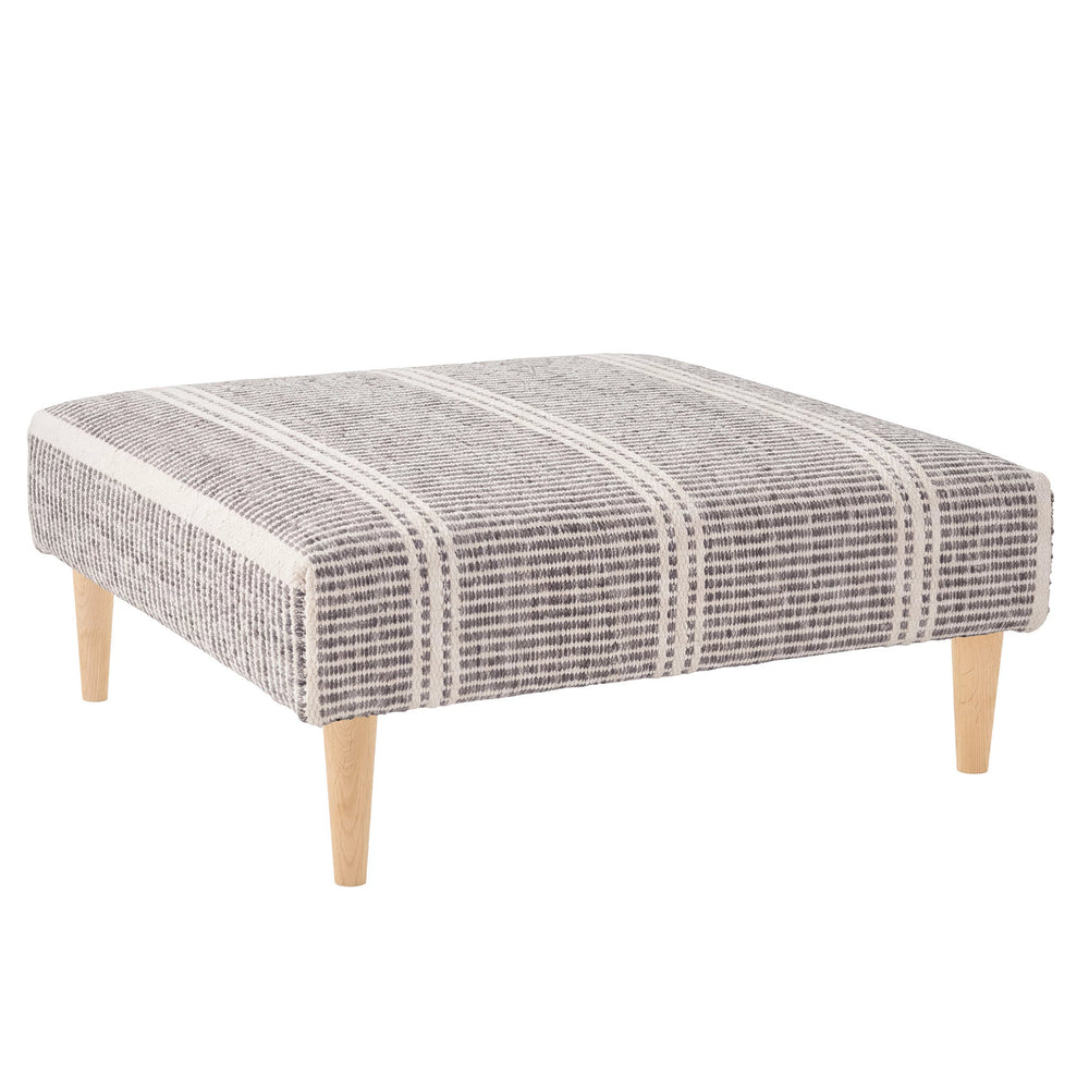 Malta Rug Ottoman | Grey