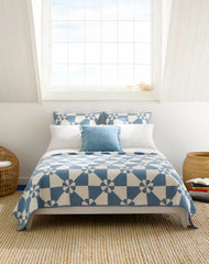 Sunny Side Blue Quilted Sham