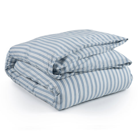 Simons Stripe Duvet Cover | French Blue