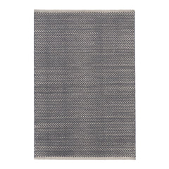 Herringbone Shale Handwoven Cotton Rug