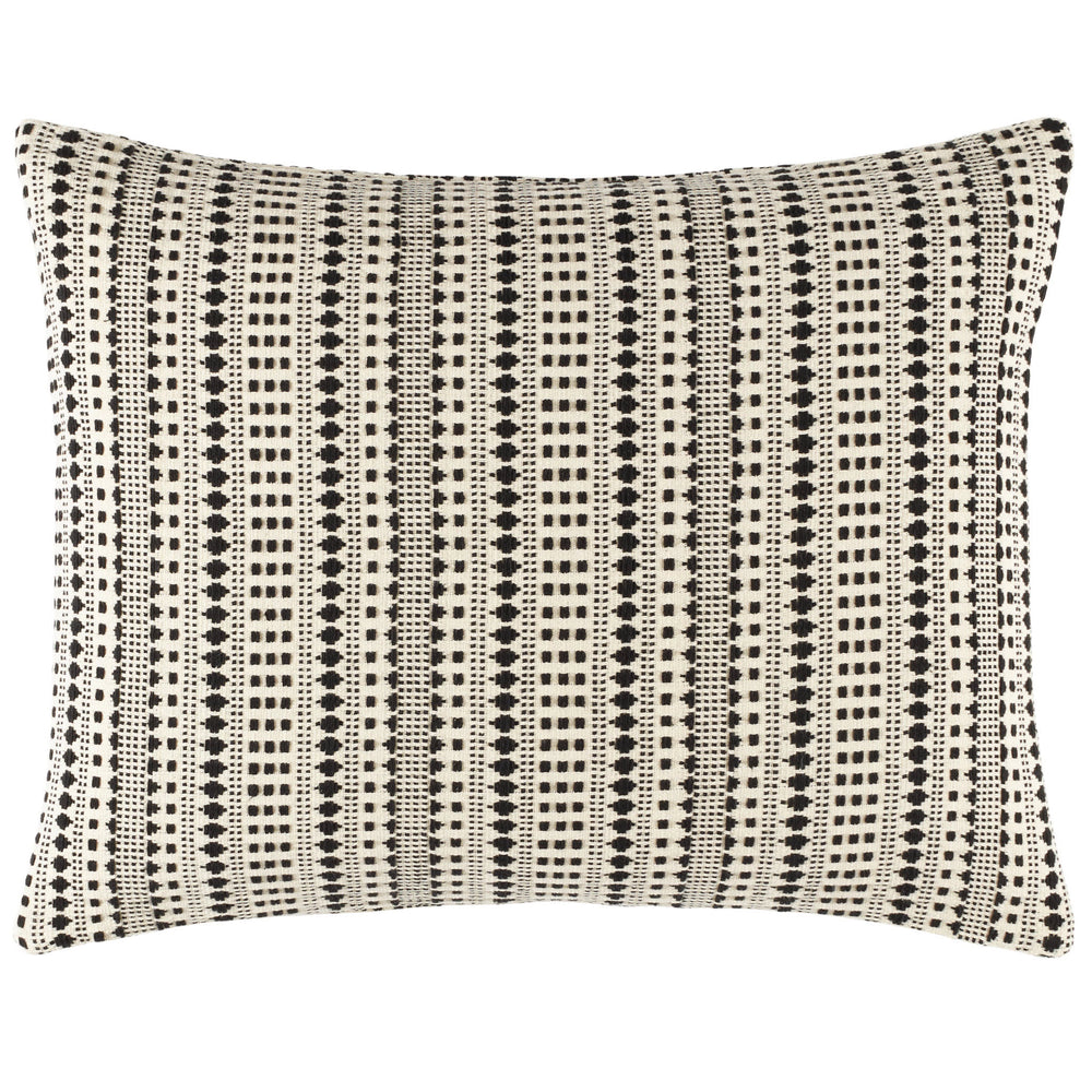 Fira Jacquard Black Coverlet Sham