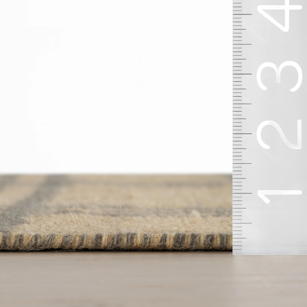 Mason Hand Woven Wool Rug | Tan