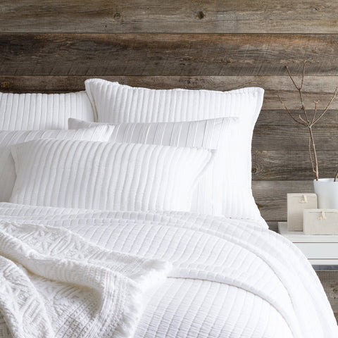 Boyfriend White Matelasse Coverlet