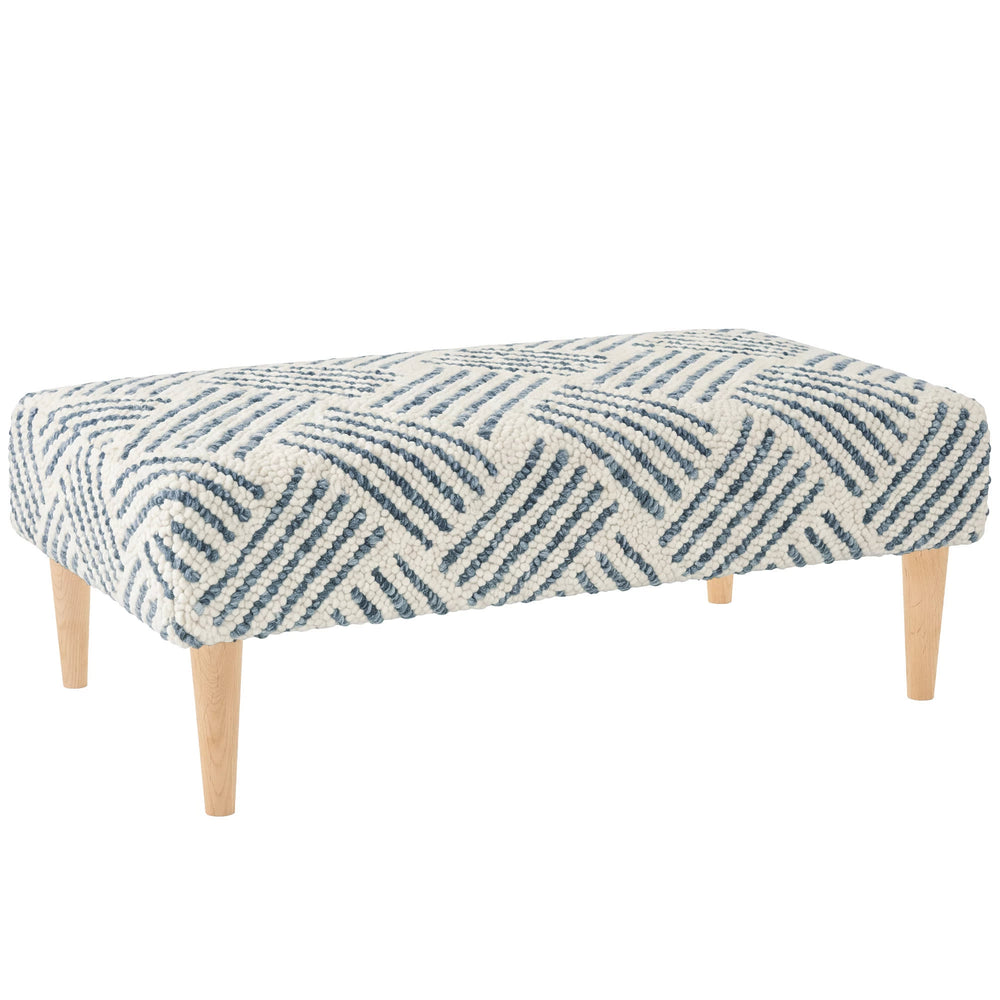 Layers Rug Ottoman | Indigo