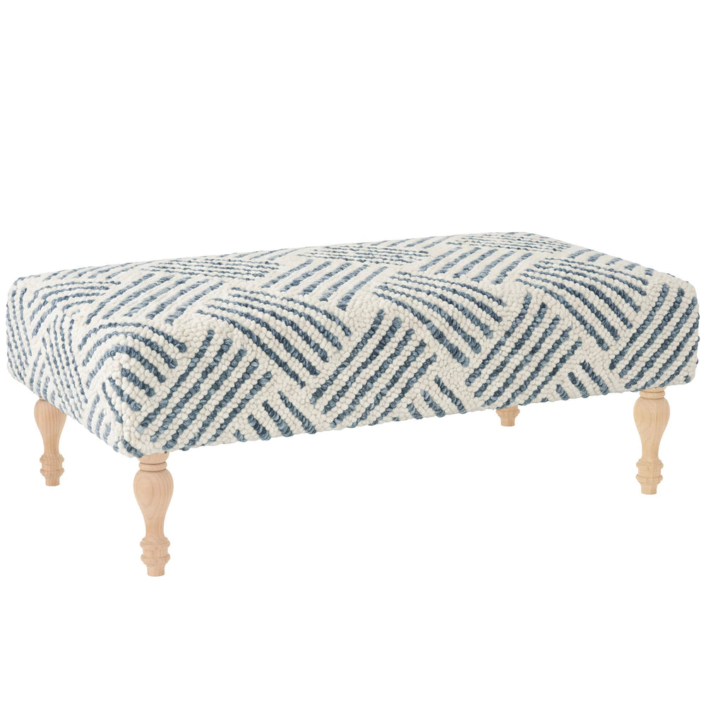 Layers Rug Ottoman | Indigo