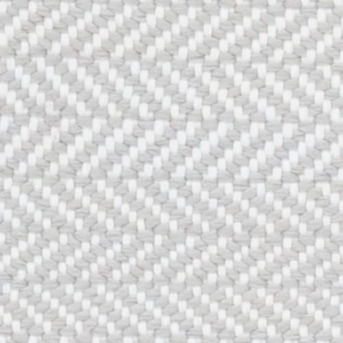 Herringbone Handwoven Indoor/Outdoor Rug Swatch | Pearl Grey/White