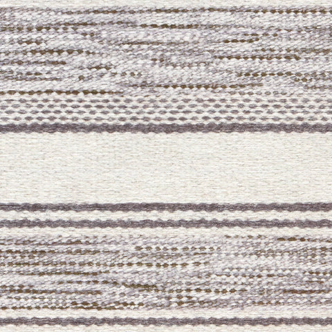 Ellington Stripe Grey Machine Washable Rug Swatch-12"x17"