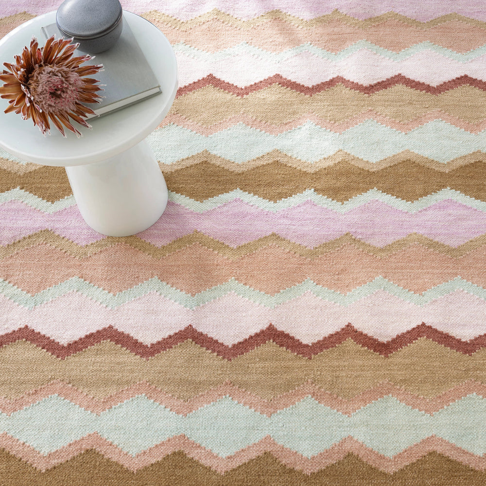 Safety Net Handwoven Wool Rug | Earth