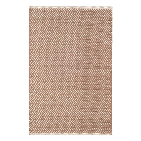 Herringbone Stone Handwoven Cotton Rug