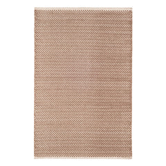 Herringbone Handwoven Cotton Rug | Stone