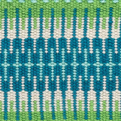 Folly Blue/Green Handwoven Indoor/Outdoor Rug Swatch