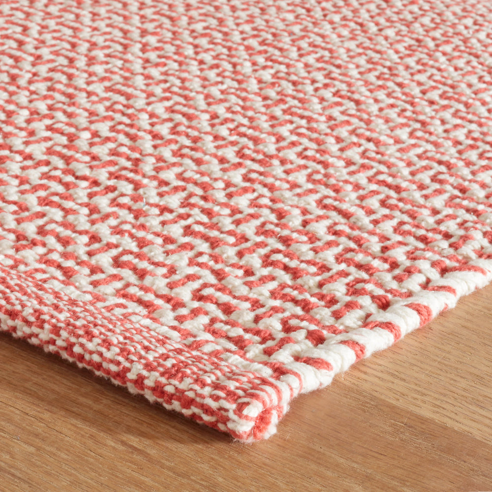 Miss Muffet Handwoven Cotton Rug | Paprika