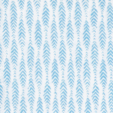 Feather Ogee Sham | French Blue