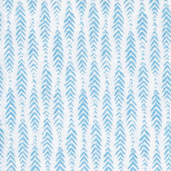 Feather Ogee Sham | French Blue