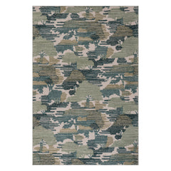 Ladycross Machine Washable Rug | Green