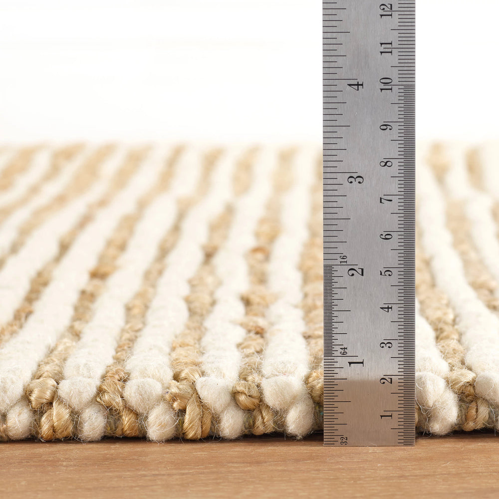 Twiggy Handwoven Wooljute Rug | Natural