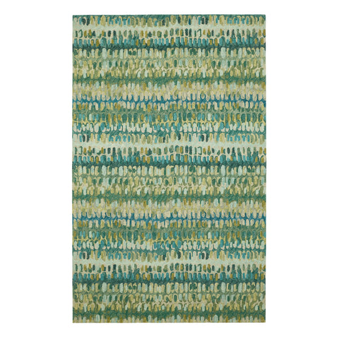 Paint Chip Moss Hand Micro Hooked Wool Rug