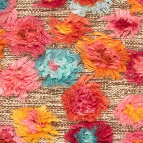 Party On Multi Hand Knotted Wool Rug Swatch