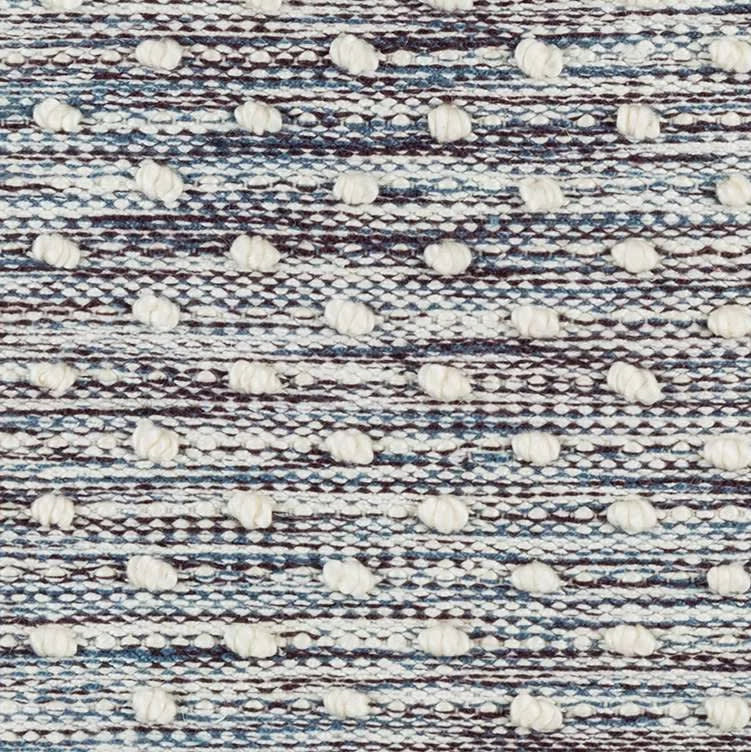 Hobnail Handwoven Performance Rug Swatch | Blue