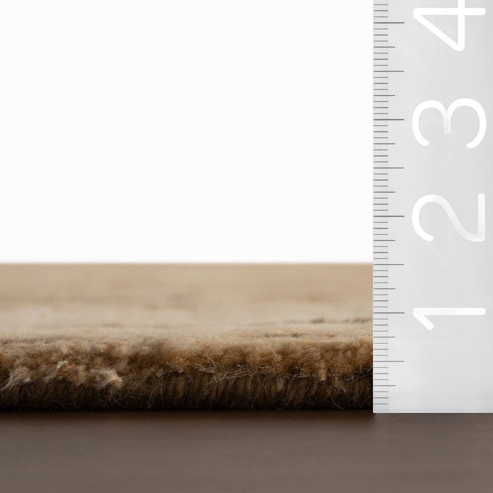 Mela Modern Bordered Rug | Brown
