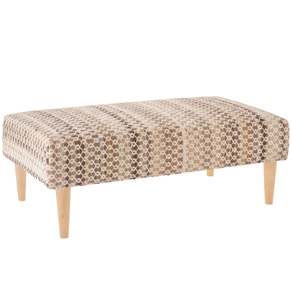 Poppy Rug Ottoman | Natural