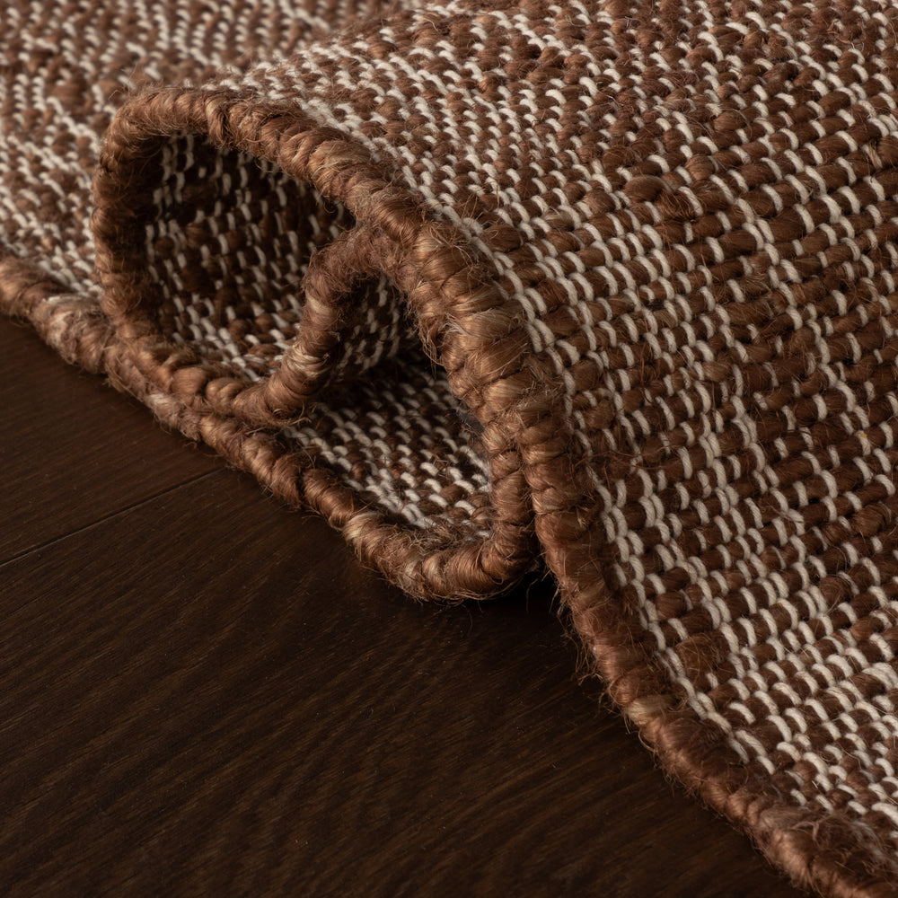 Tavira Modern Bordered Indoor Rug | Brown