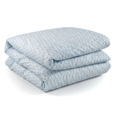 Feather Ogee Duvet Cover | French Blue
