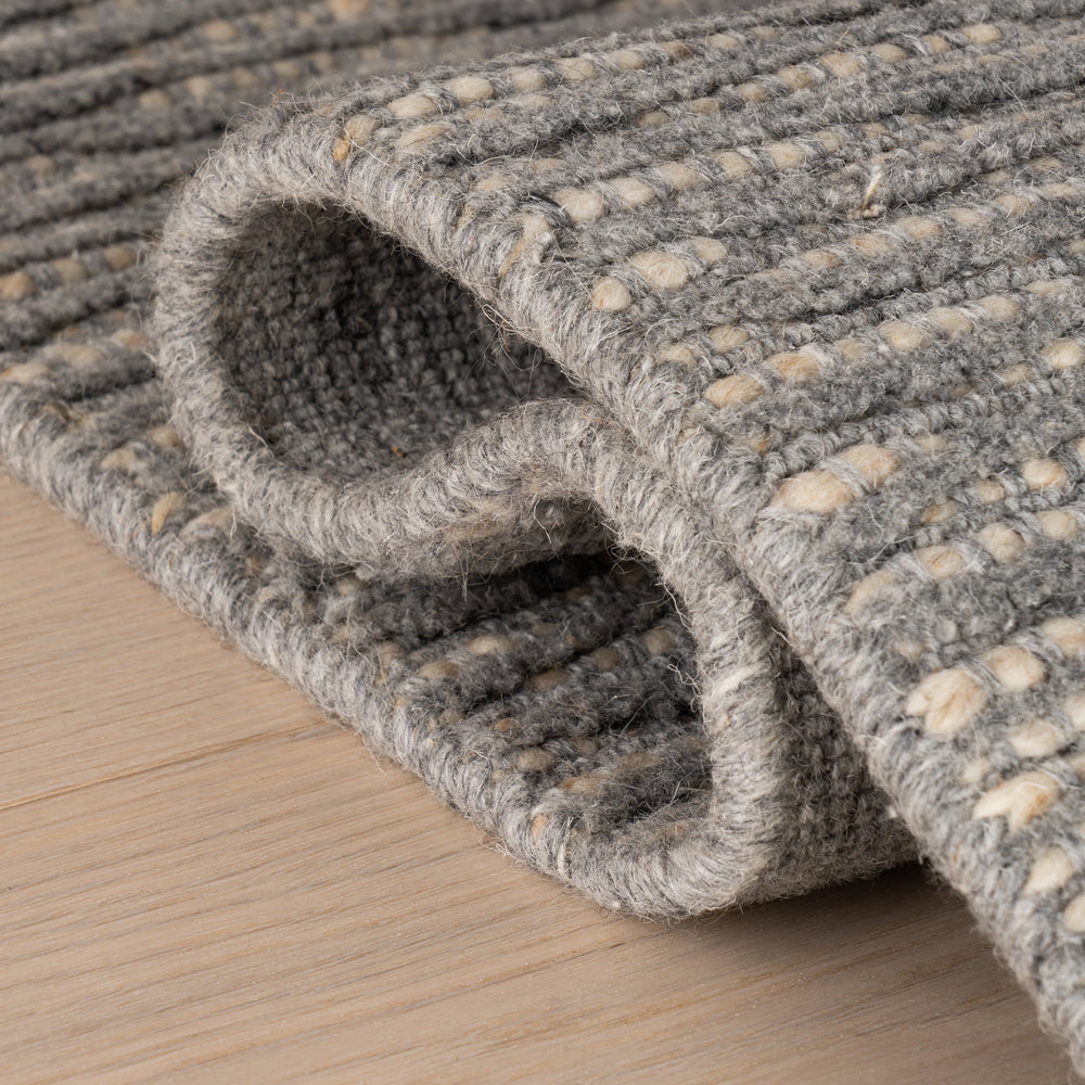 Rory Hand Loomed Wool-Blend Rug | Grey