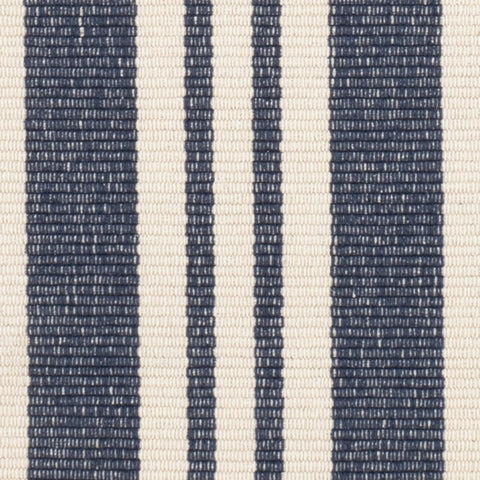 Irving Stripe Ivory Handwoven Cotton Rug Swatch