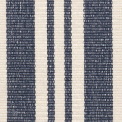 Irving Stripe Ivory Handwoven Cotton Rug Swatch